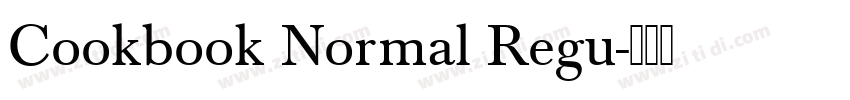 Cookbook Normal Regu字体转换